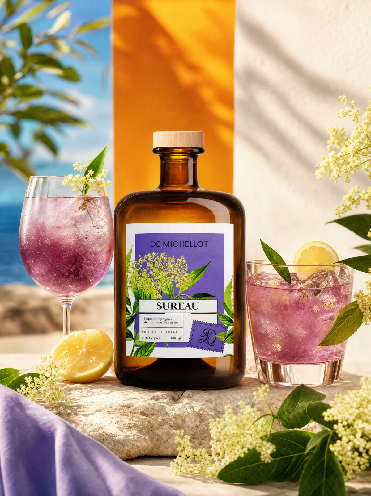 Cocktail Elderflower Bellini : recette originale et alternative au sureau