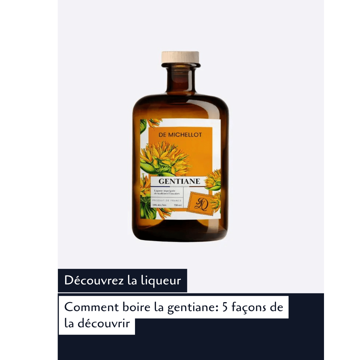 Comment boire la gentiane d'Auvergne De Michellot — hero design Image
